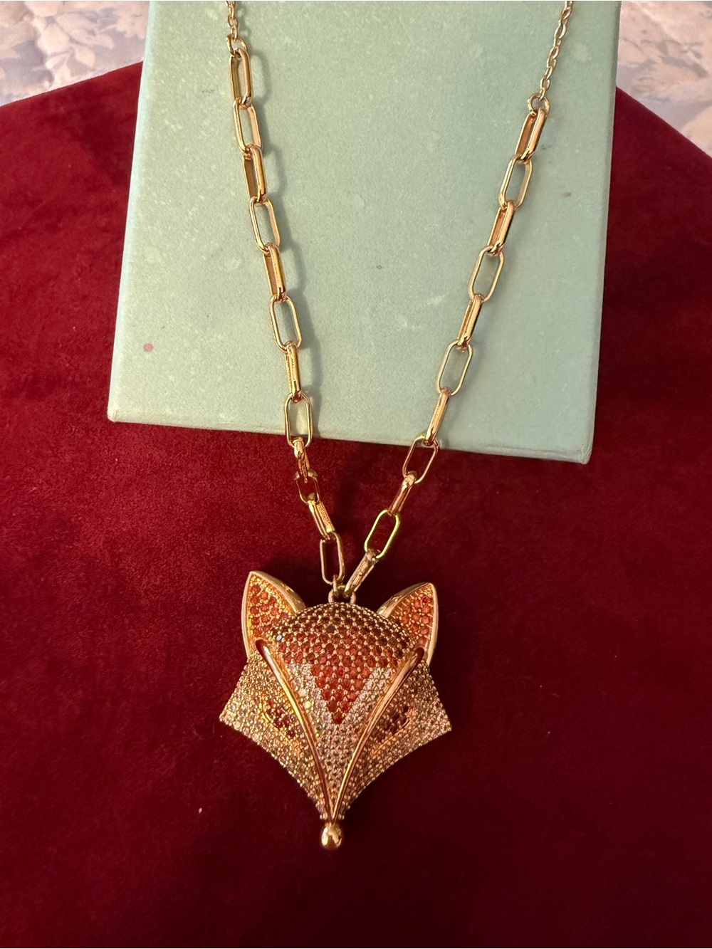 Gold Fox Pendant Necklace - Women Jewelry